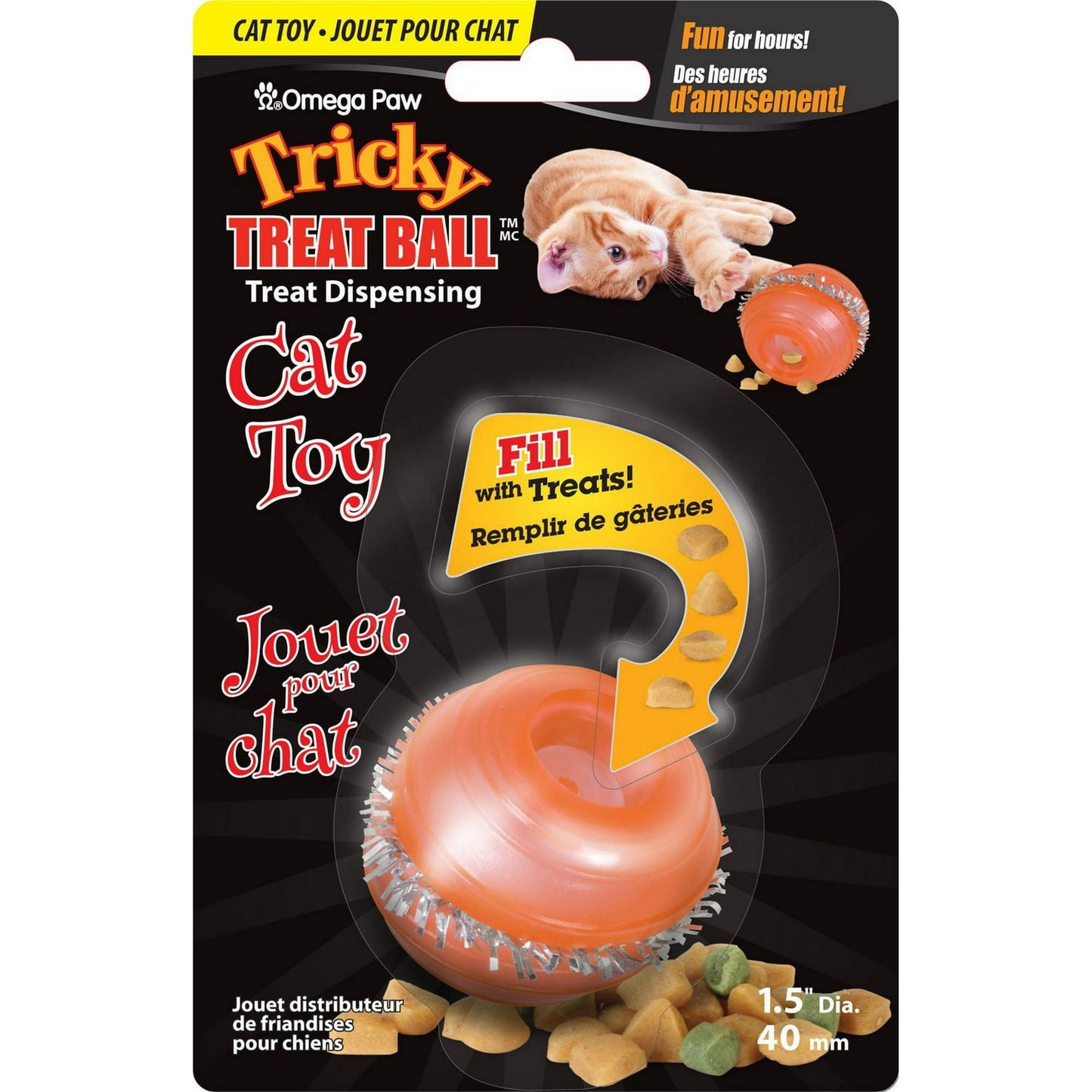 Omega Paw Tricky Treat Ball for Cats