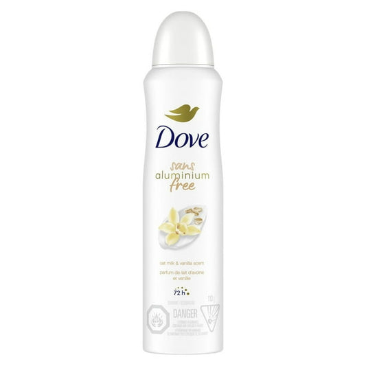 Dove Aluminum Free Deodorant Dry Spray for Women Oat Milk & Vanilla Scent , 113g