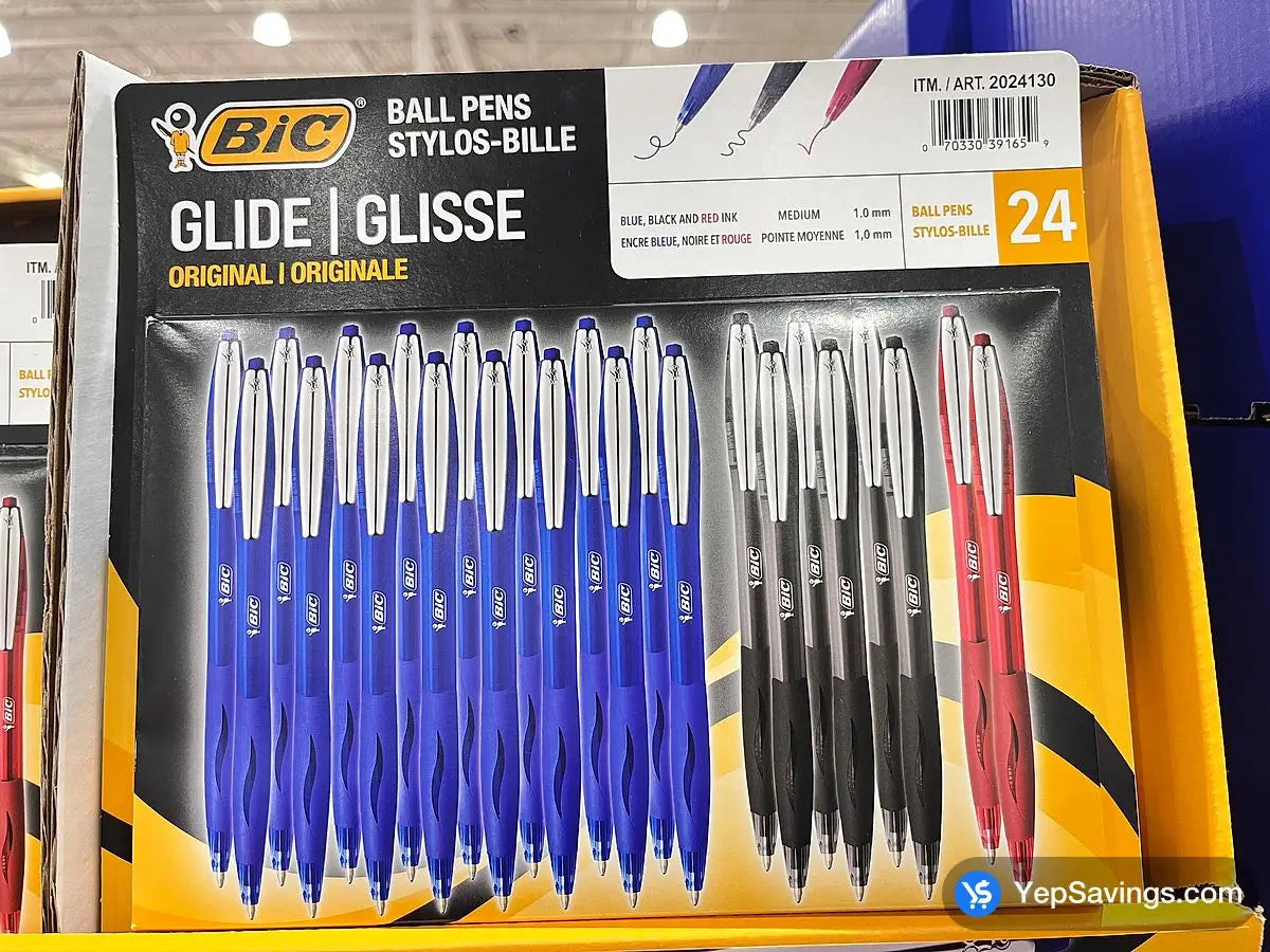 BiC 24 ball pens glide, original