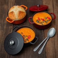 Combekk Enameled Mini Cast Iron Dutch Oven, 8-pieces