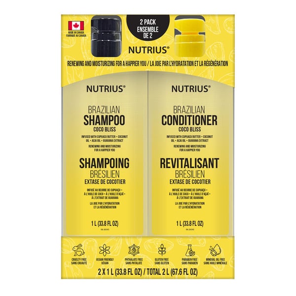 Nutrius Brazilian Shampoo & Conditioner Set