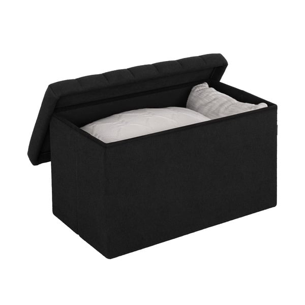 Seville Classics Foldable Trunk - Ottoman (Brown)