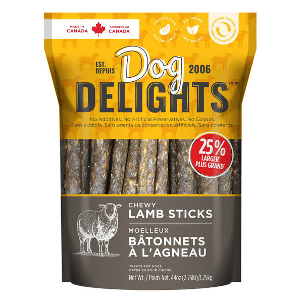 DOG DELIGHTS CHEWY LAMB STICKS
