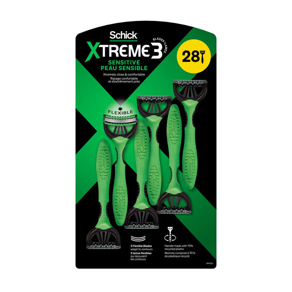 Schick Men's Xtreme 3 Sensitive Skin 28  Razors