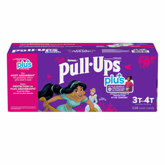 Pull-Ups Plus Training Pants 3T to 4T Girl, 116-pack