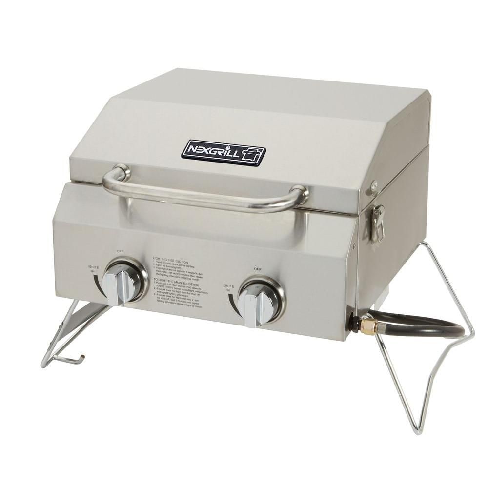 NexGrill 2-Burner Portable Propane Gas Top Grill