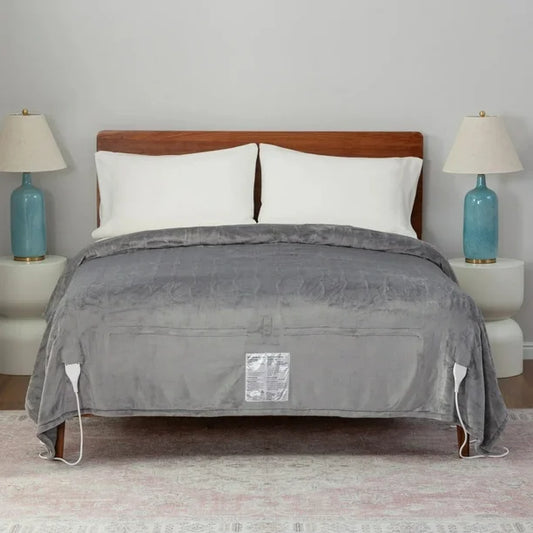 Berkshire Heated Loftmink blanket (Twin Navy Blue or Queen Grey)