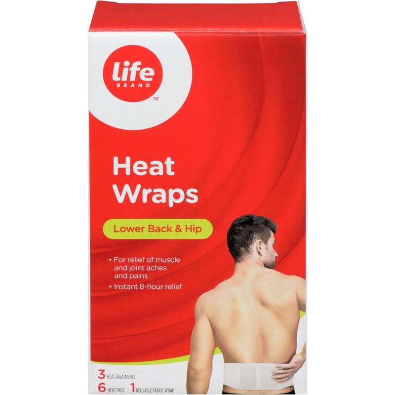 Life Brand Heat Wraps, Lower Back & Hip 6 Pads