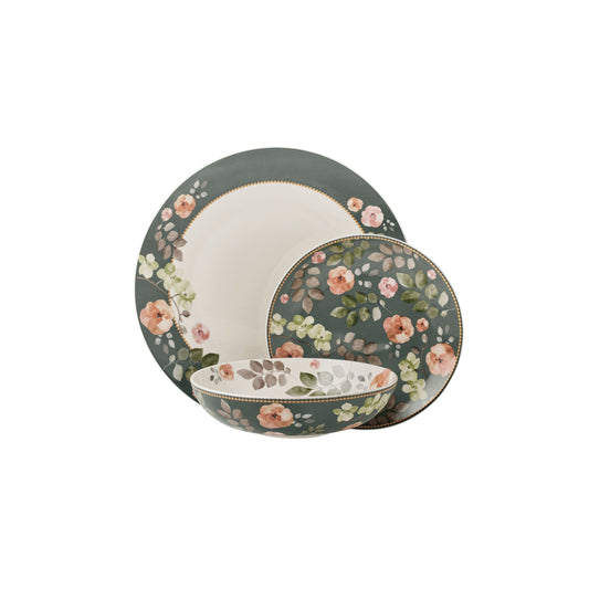 Maxwell & Williams Arcadia Green 12 Piece Dinner Set
